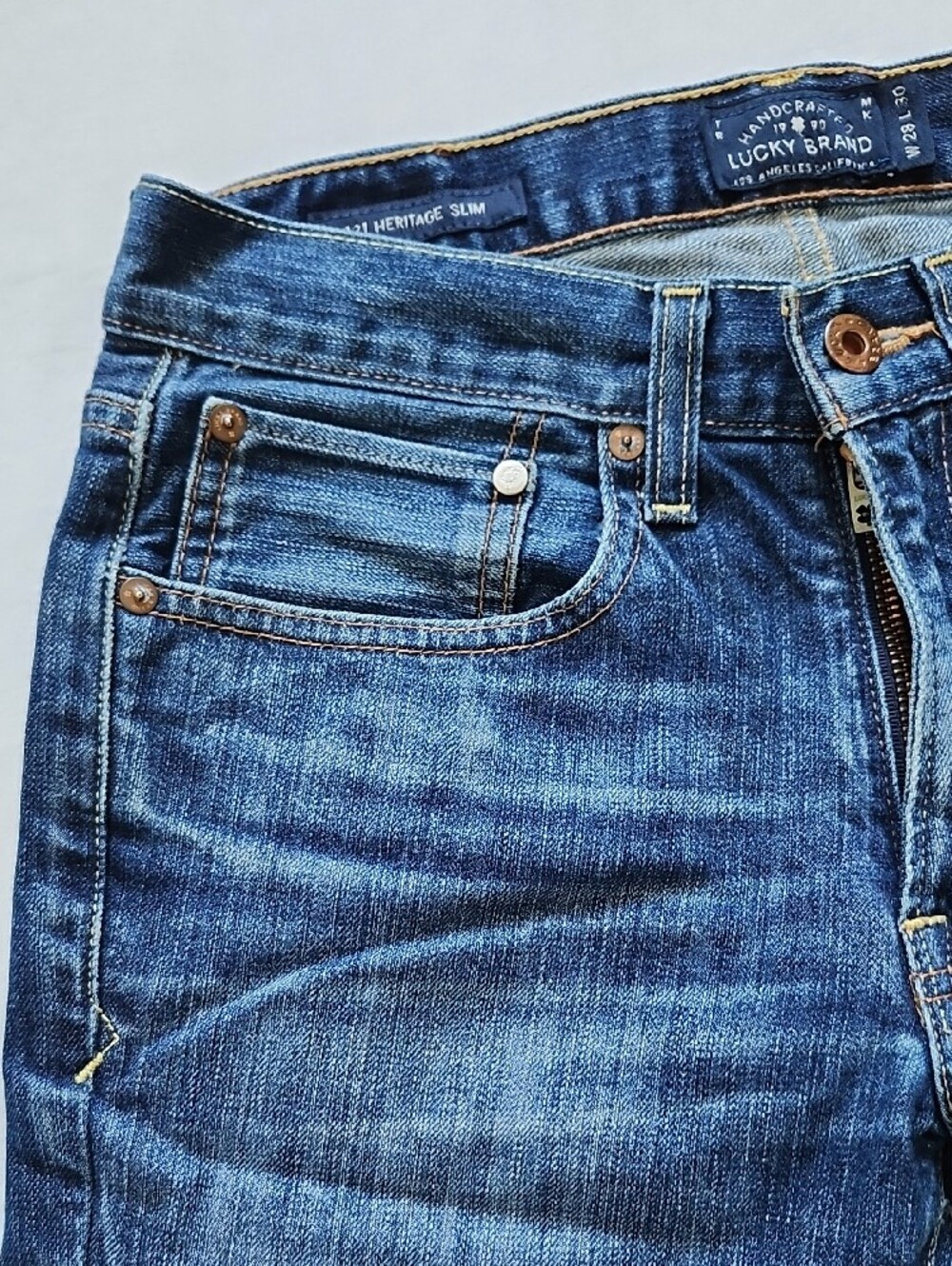 Lucky Brand Women's 121 Heritage Slim Jeans Blue 28x30 - Picture 5 of 7